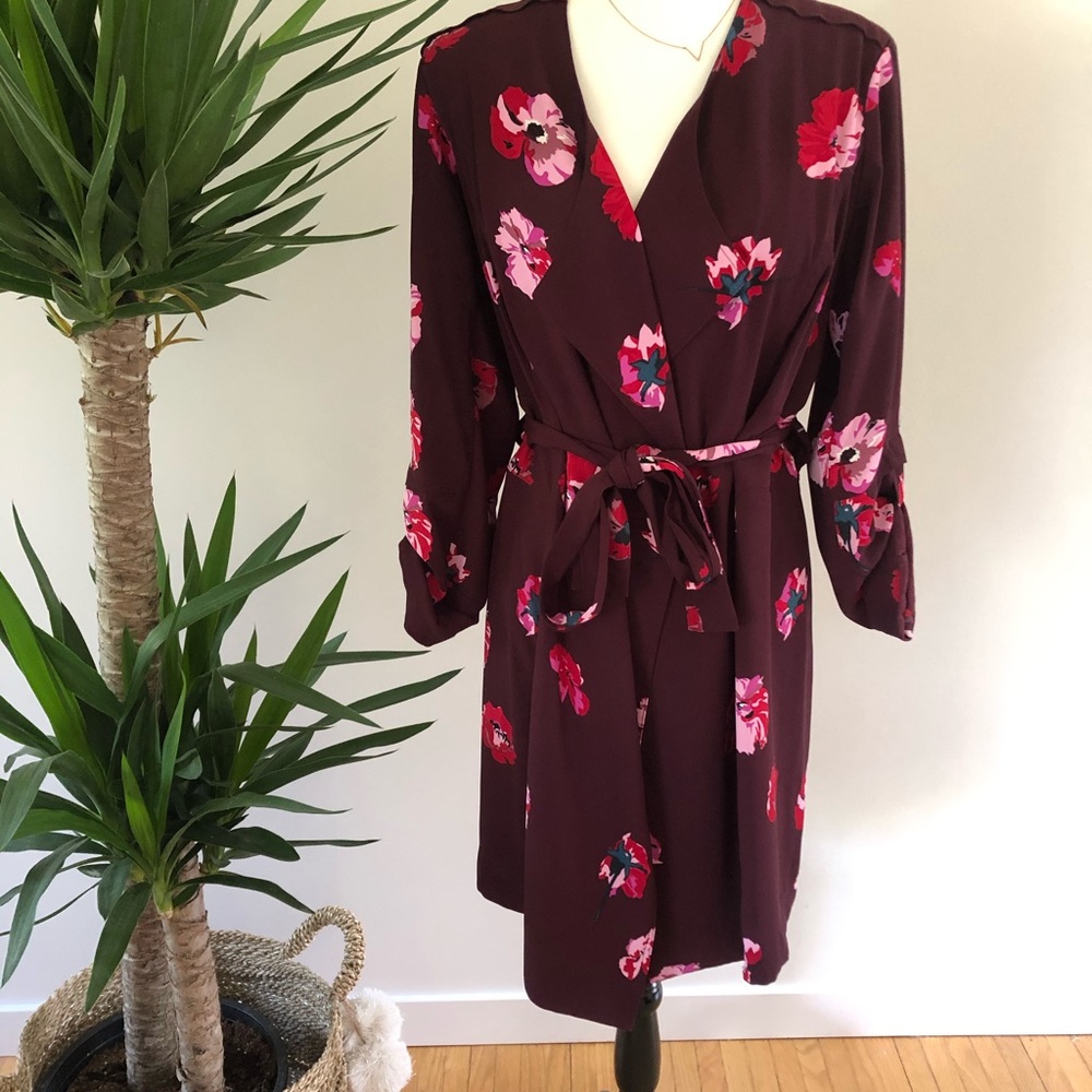 500 LIGHT FLORAL TRENCH COAT
